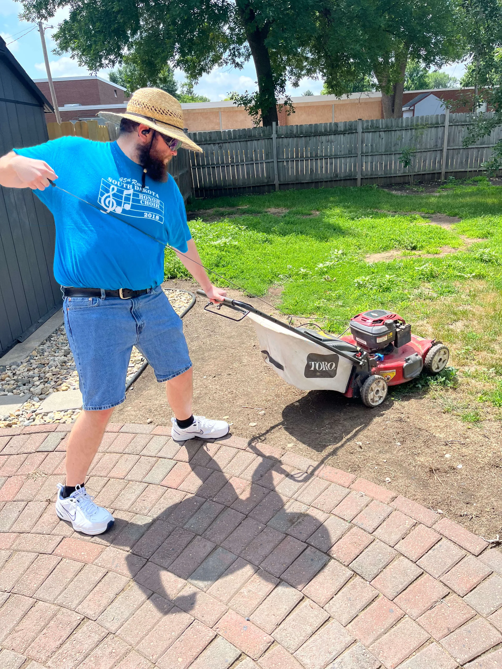 mowing rip