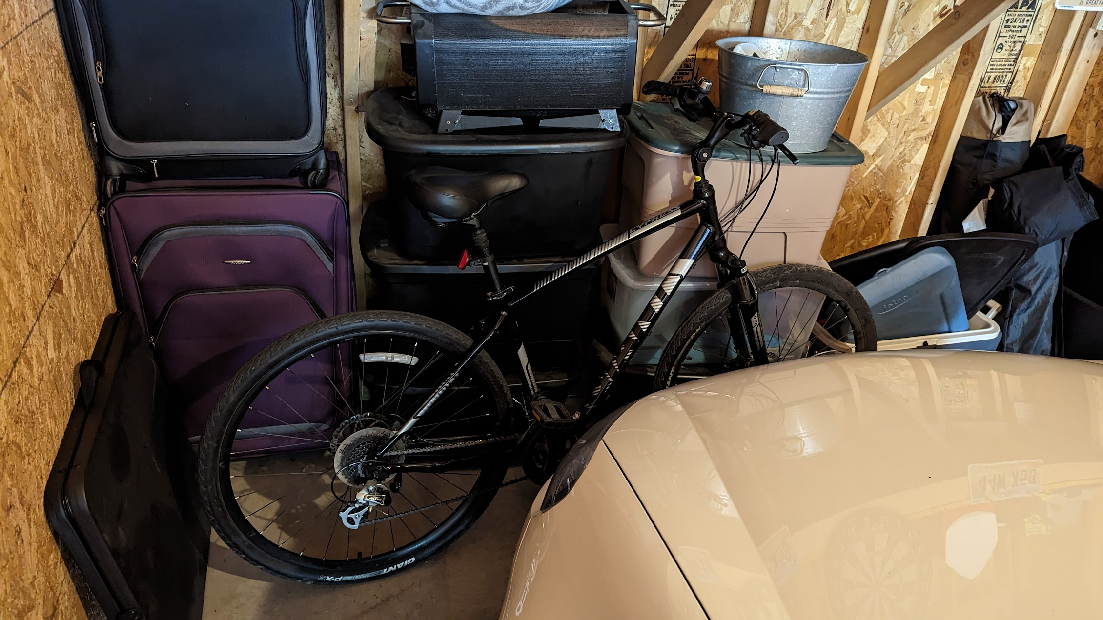 Bike in garage